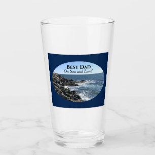Copo De Pint Melhor Pai Oceano Atlântico Mar Ondulado Azul Mari