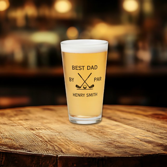 Copo De Pint Melhor Pai pela Par Golfe Dia dos Pais Presente do (Criador carregado)