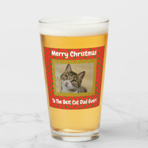 Copo De Pint Melhor pinta de cerveja de Pai de gato de Natal