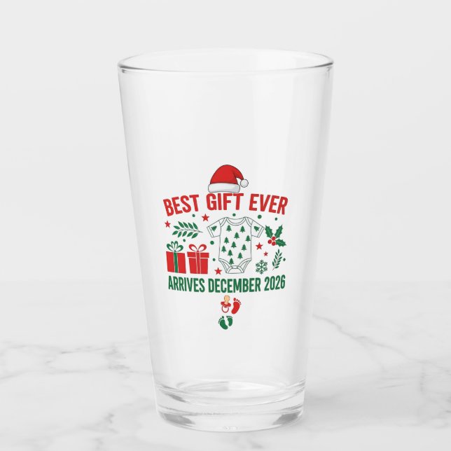 Copo De Pint Melhor Presente de Natal de Todos os Tempos Chega  (Frente)
