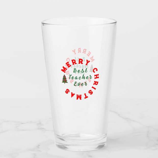 Copo De Pint Melhor Professor de Todos os Tempos Presente - Agr (Frente)