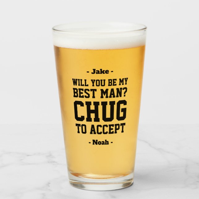 Copo De Pint Melhor Proposta de Homem para Aceitar o Favor da C (Frente (Preenchido))