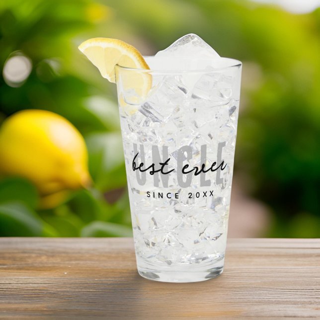 Copo De Pint Melhor Tio Nunca Moderno Dia de os pais Simples El (Criador carregado)