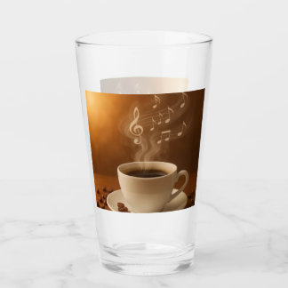 Copo De Pint "Melodias em Vapor: Caneca de Arte de Xícara de Ca