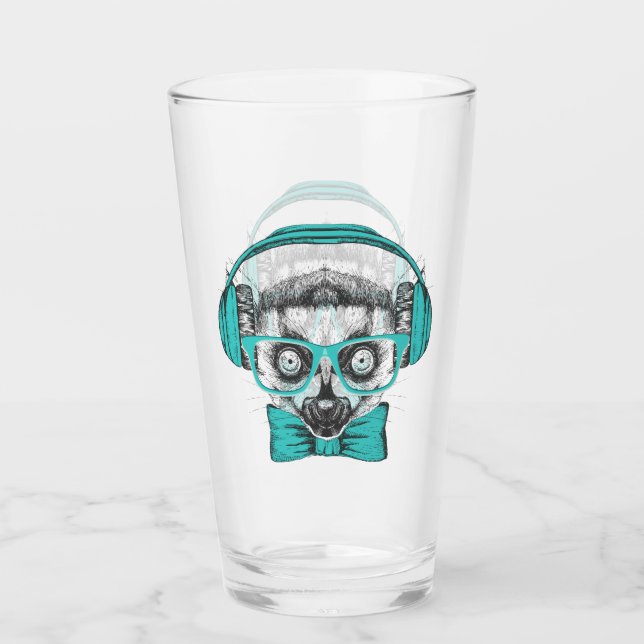 Copo De Pint Melómano do Lemur | (Frente)