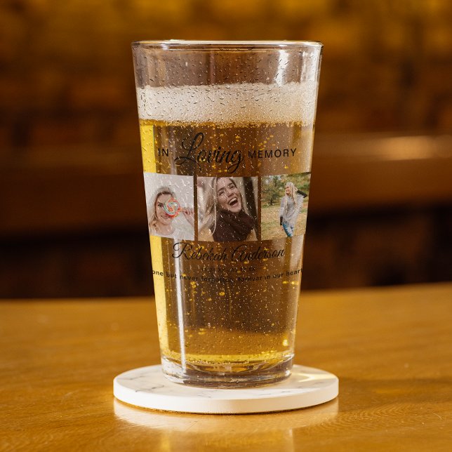 Copo De Pint Memorial Moderno de Colagem de 3 Fotos (Criador carregado)