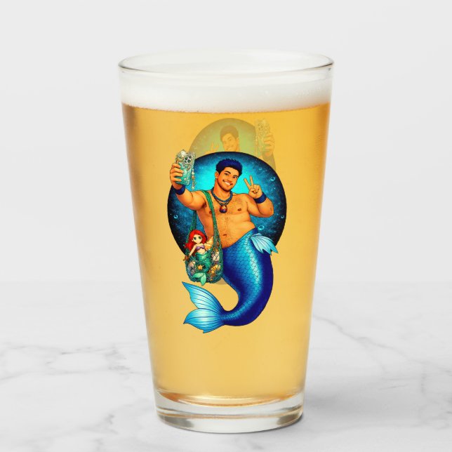 Copo De Pint Merbear Lagoon - Kai Mizuno (Frente (Preenchido))