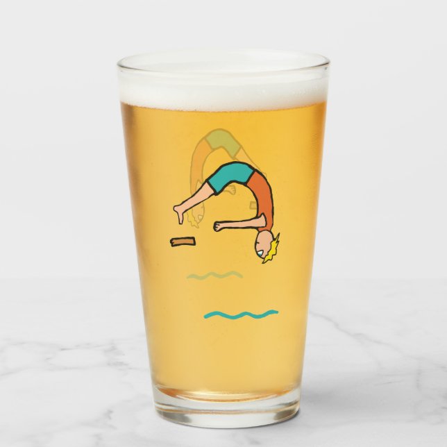 Copo De Pint Mergulho de borda (Frente (Preenchido))