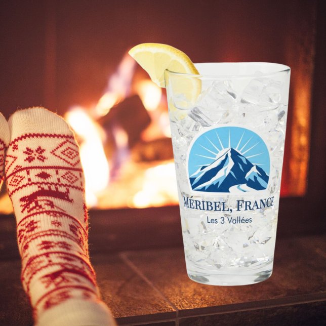 Copo De Pint Méribel França ski resort souvenir (Criador carregado)