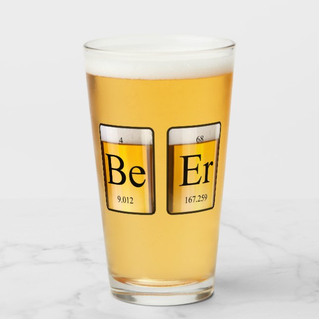 Copo De Pint Mesa Periódica: (Frente (Preenchido))