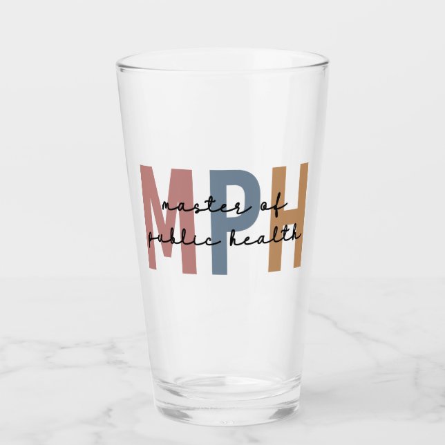 Copo De Pint Mestrado em Saúde Pública em MPH (Frente)