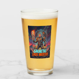 Copo De Pint Mestre da Churrasqueira Galáctica Arte de Quadrinh