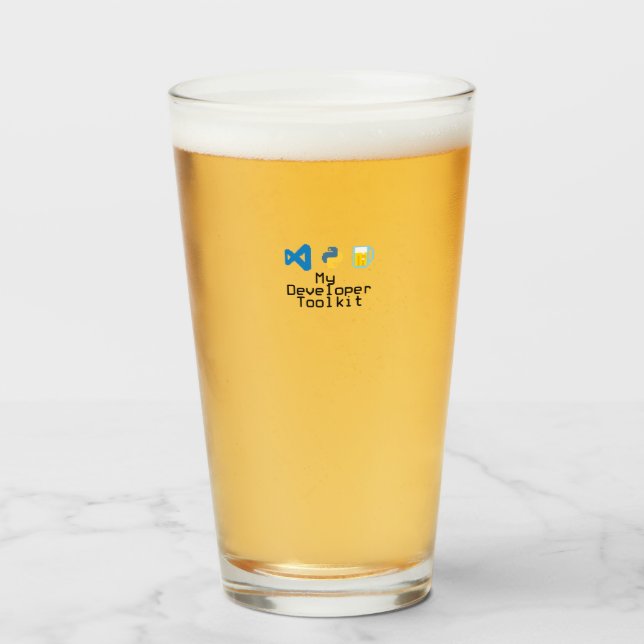 Copo De Pint Meu kit de desenvolvedores Python (Frente (Preenchido))