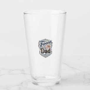 Copo De Pint Meu Pai Para Sempre Camisa Dia dos Pais com Gravaç
