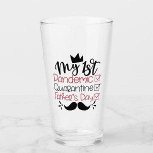 Copo De Pint Meu primeiro Dia de os pais Pandêmico de Quarenten