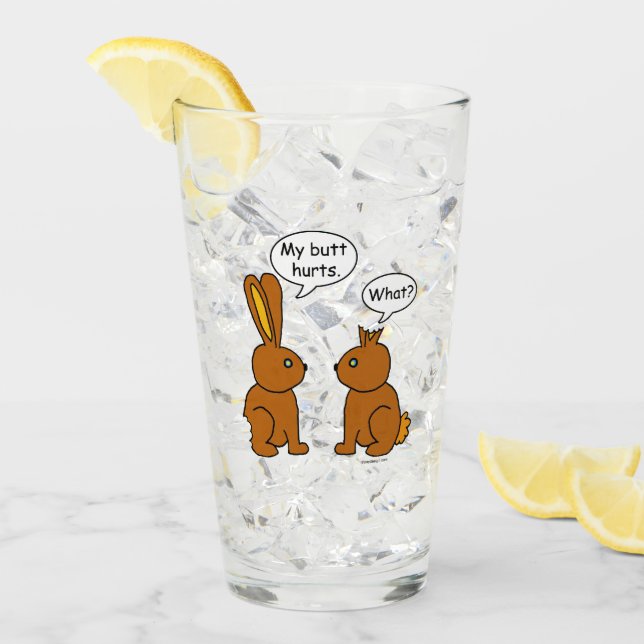 Copo De Pint Meus danos do bumbum! - Que? (Gelo frontal)