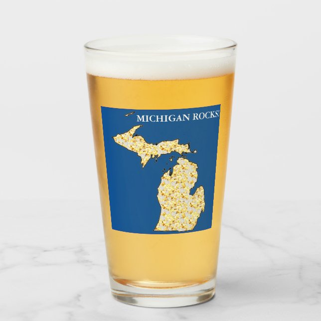 COPO DE PINT MICHIGAN ROCKS (Frente (Preenchido))