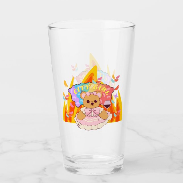 Copo De Pint Mikitiez Summer Teddy Ursinho Gelely (Frente)