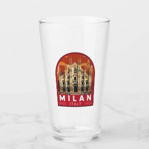 Copo De Pint Milan Itália Duomo di Milano Viagem Art Vintage