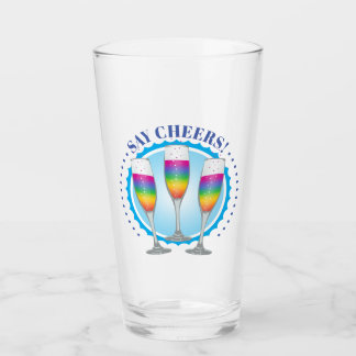 Copo De Pint Mimosa Rainbow Champagne Óculos Tumbler