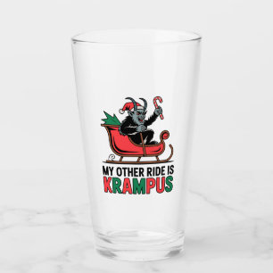 Copo De Pint Minha Outra Carona É O Krampus Dirigindo Trenó