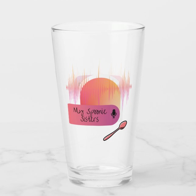 Copo De Pint Minha Taça de Vidro das Irmãs Spoonie (Verso)