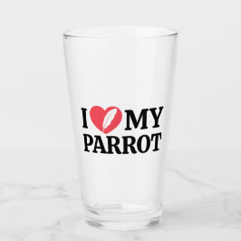 Copo De Pint Minimal Personalized Parrot Lover Quote Typography