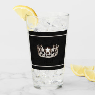 Copo De Pint Miss USA Silver Crown Glass