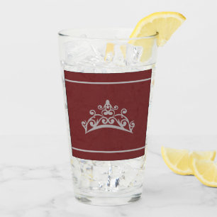 Copo De Pint Miss USA Silver Pageant Tiara Crown Glass