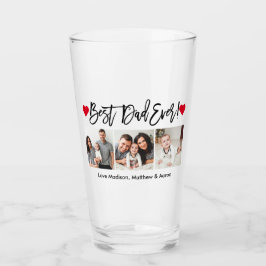 Copo De Pint Modern Brush Script Heart 3 Photo Best Pai Nunca