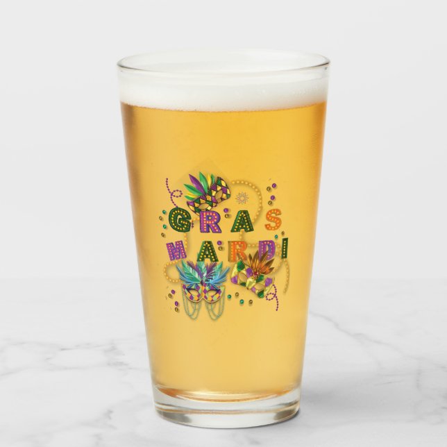 Copo De Pint Modern Mardi Gras (Frente (Preenchido))