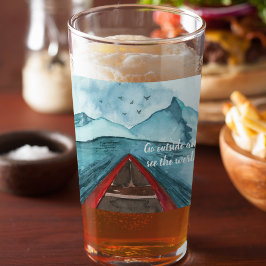 Copo De Pint Modern Watercolor Nature Veja A Cotação Mundial