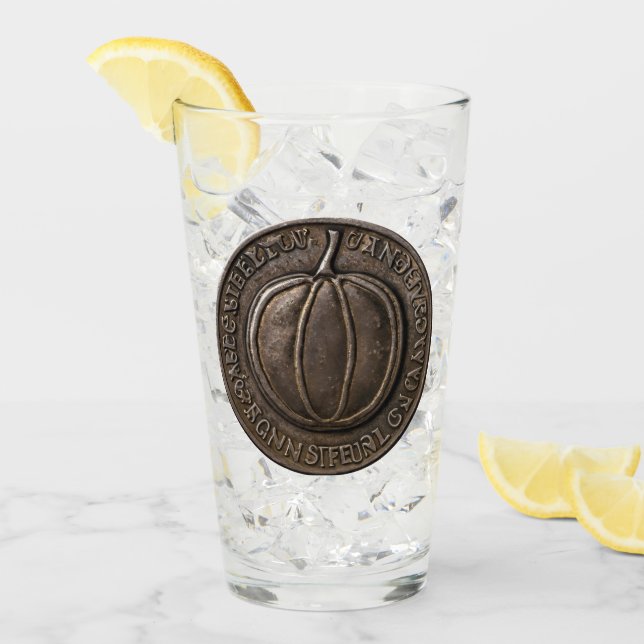 Copo De Pint Moedas de Abóbora Antigas (Gelo frontal)