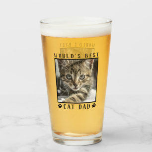 Copo De Pint Moldura de Foto de Animal com Pegadas do Melhor Pa