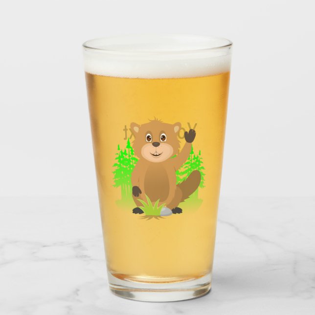 Copo De Pint Mole Clipart (Frente (Preenchido))