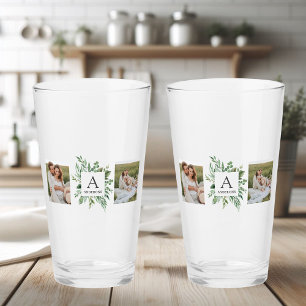 Copo De Pint Monograma Duas Fotografias   Quadro verde personal