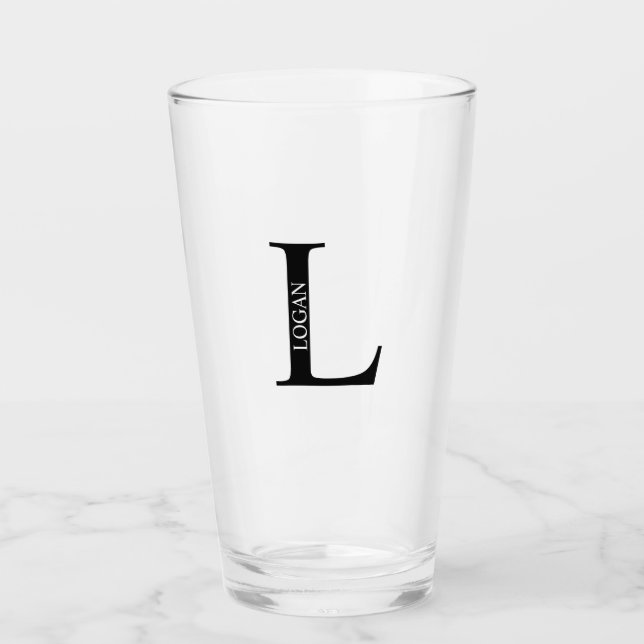 Copo De Pint Monograma e Nome Personalizados (Frente)