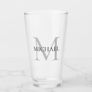 Copo De Pint Monograma e Nome Personalizados