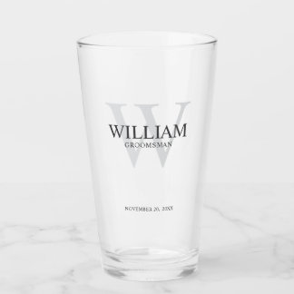 Copo De Pint Monograma e Nome Personalizados para Padrinhos