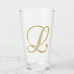 Copo De Pint Monograma L Dourado