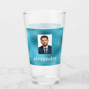 Copo De Pint Monograma metálico-personalizado de fotografia az