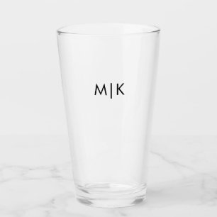 Copo De Pint Monograma Moderno Negro