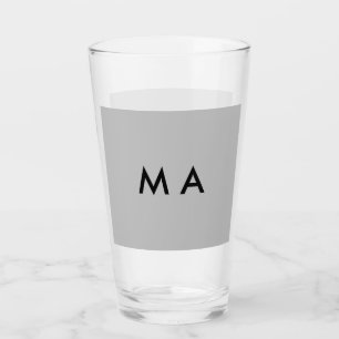 Copo De Pint Monograma simples adicione sua letra de nome homem