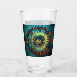 Copo De Pint Monograma Verdigris Rusty Verdigris