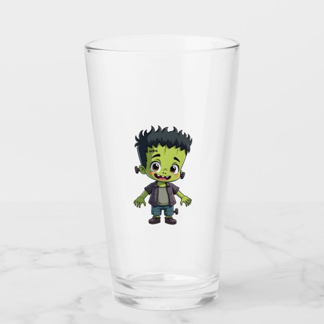 Copo De Pint Monstro de Frankenstein - Camiseta de desenho anim (Frente)