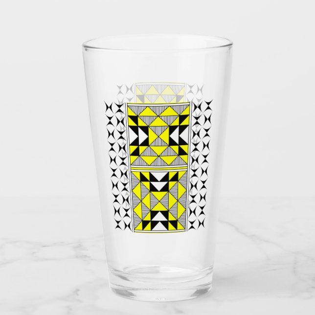 Copo De Pint Montanhas Sagradas em Amarelo (Frente)