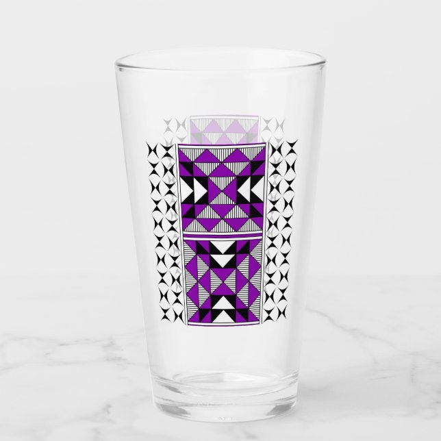 Copo De Pint Montanhas Sagradas em Roxo (Frente)
