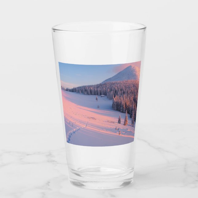 Copo De Pint Montanhas Snowy (Frente)