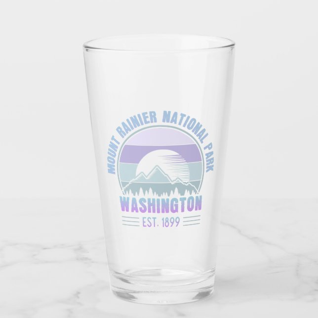 Copo De Pint Monte Rainier National Park Washington EUA Retro (Frente)