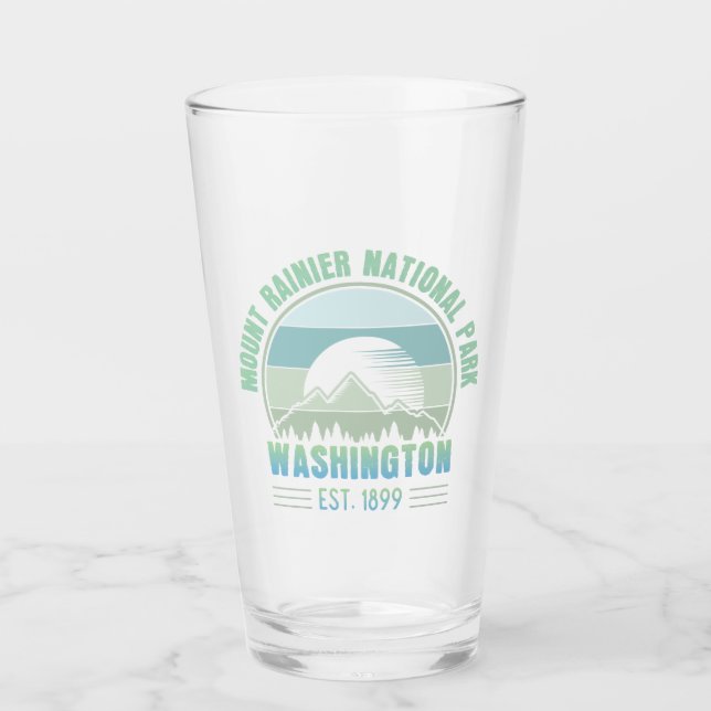 Copo De Pint Monte Rainier National Park Washington EUA Retro (Frente)